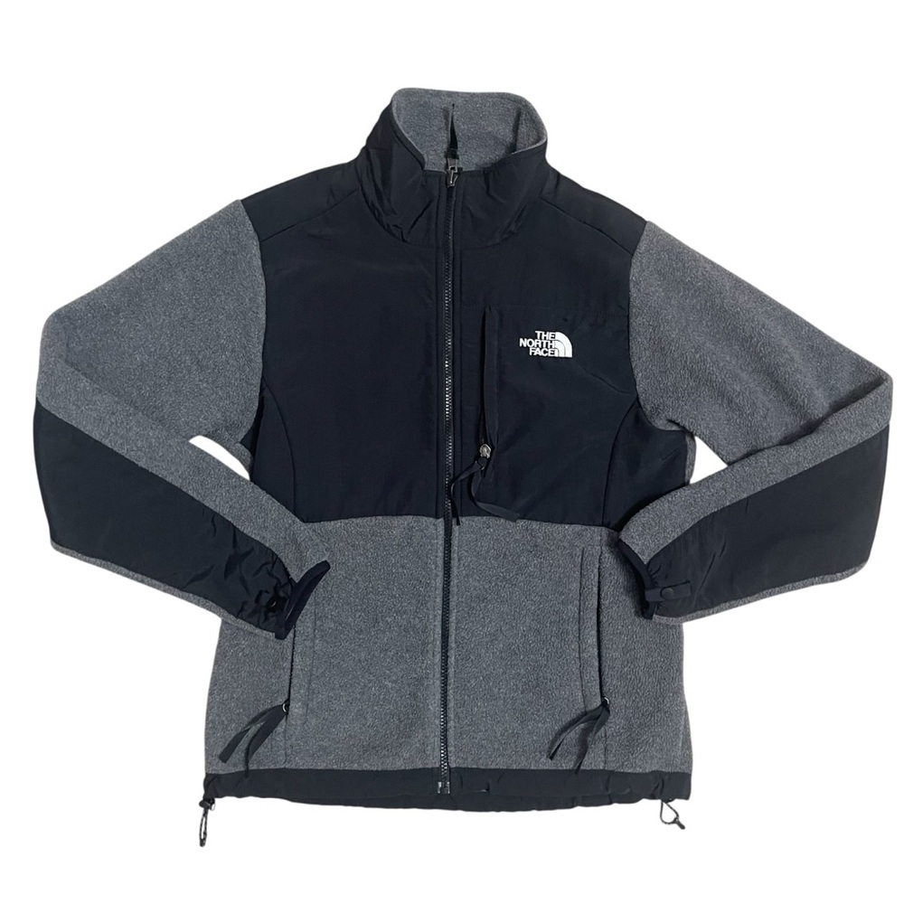 The North Face Gray and Black Softshell Polartec FleeceJacket
